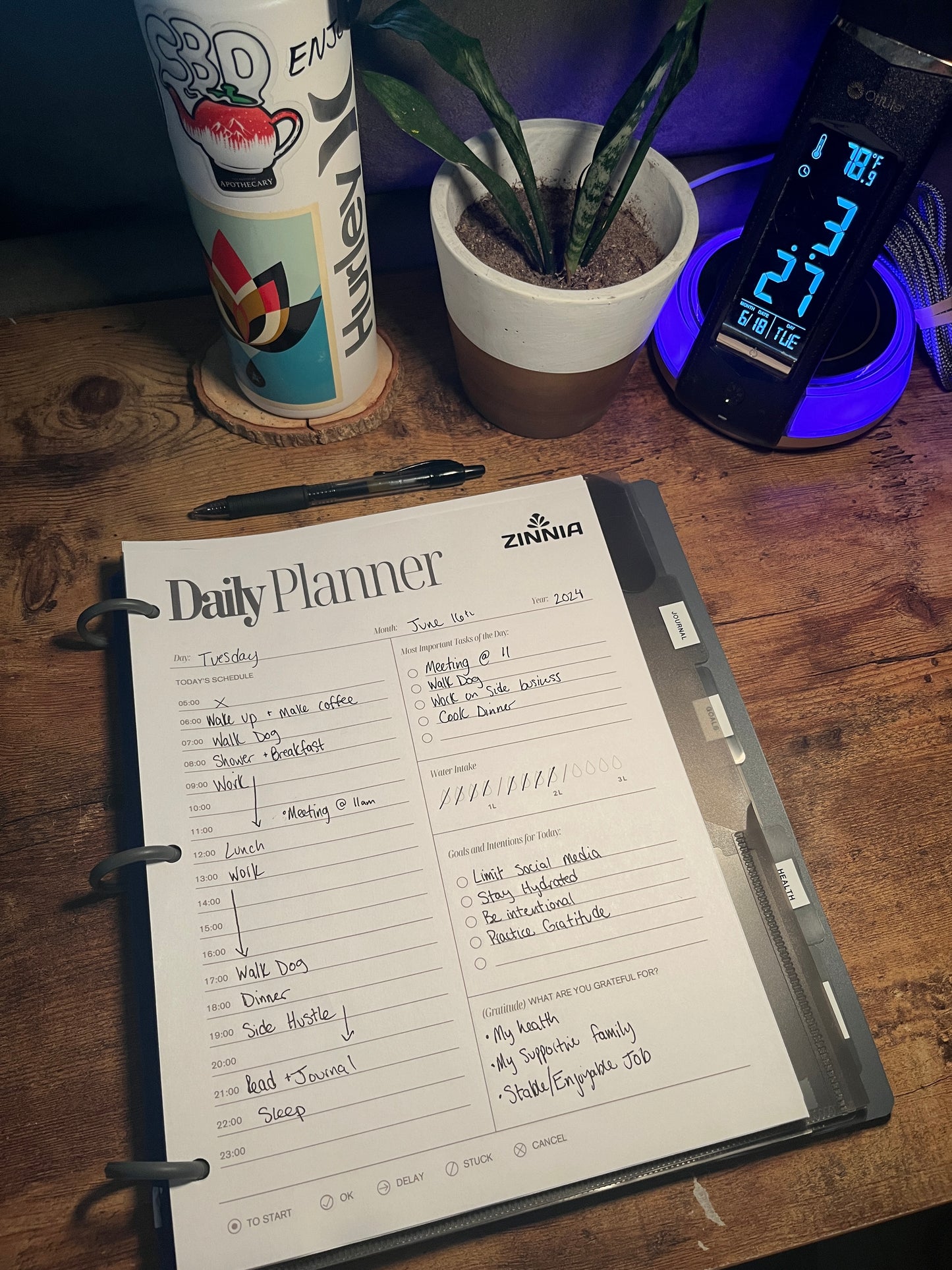 Daily Planner Printable PDF