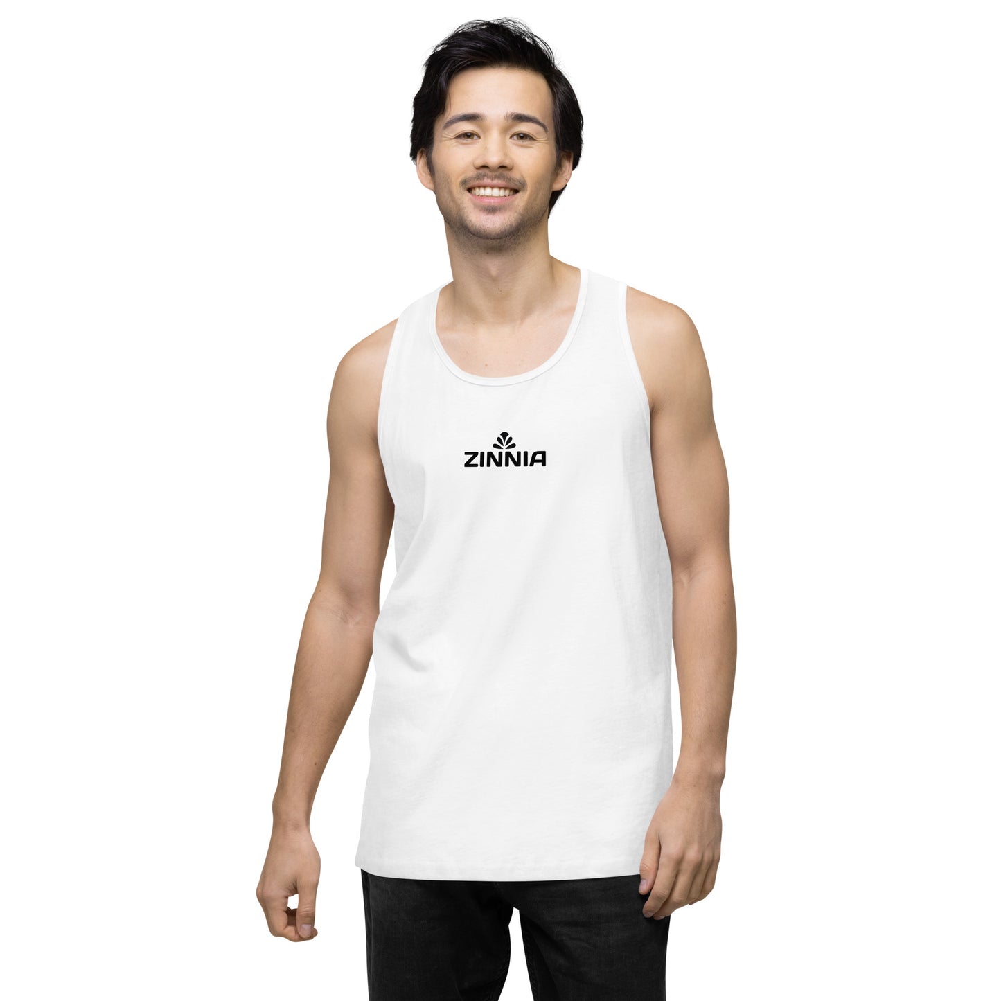 Mens Premium Black Bloom Tank