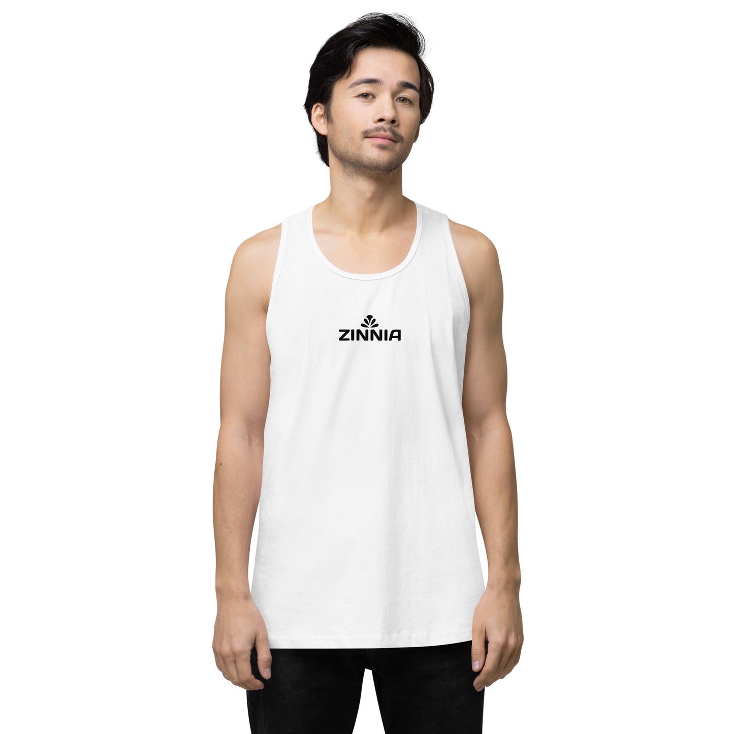 Mens Premium Black Bloom Tank