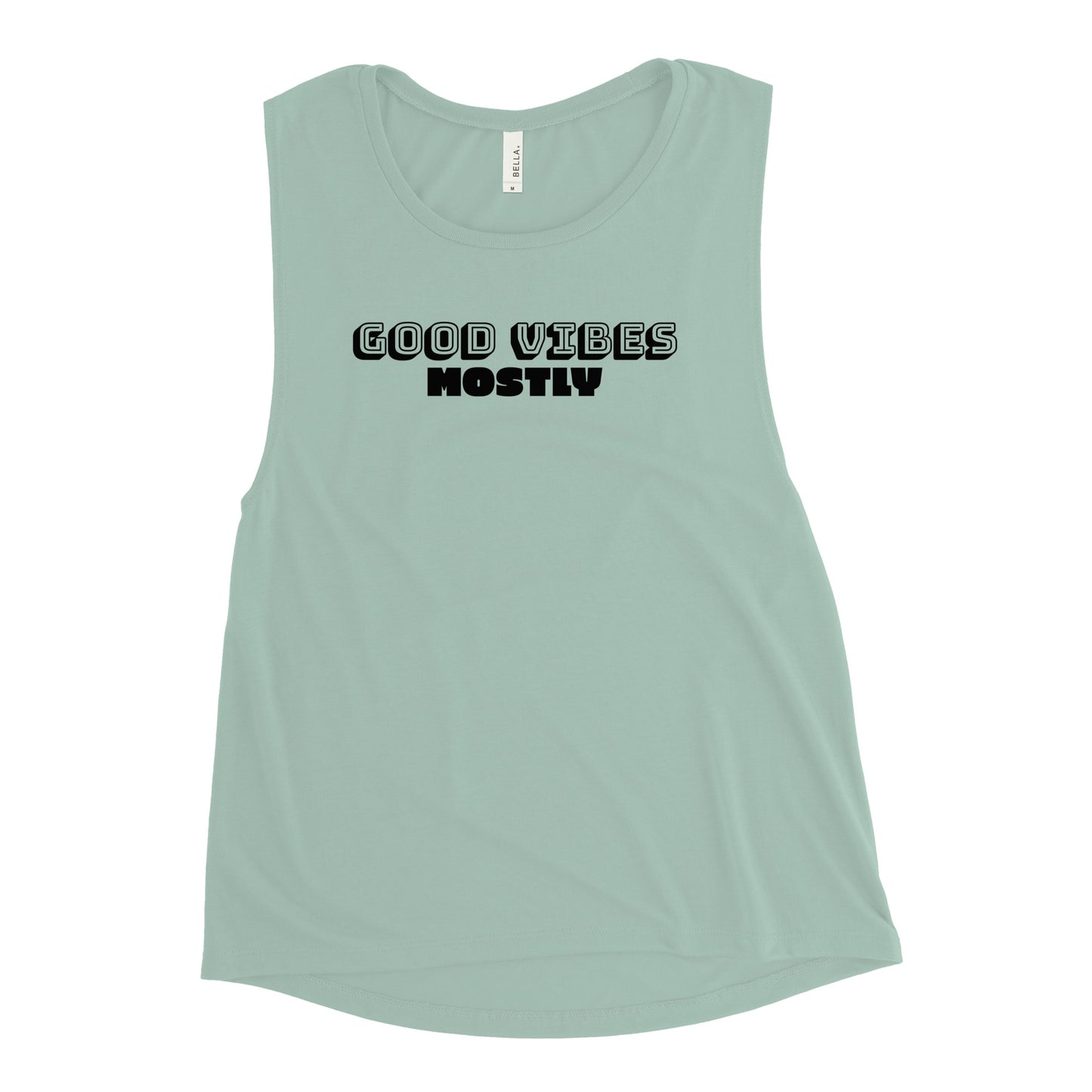 Good Vibes Mostly Women's Muscle Tank