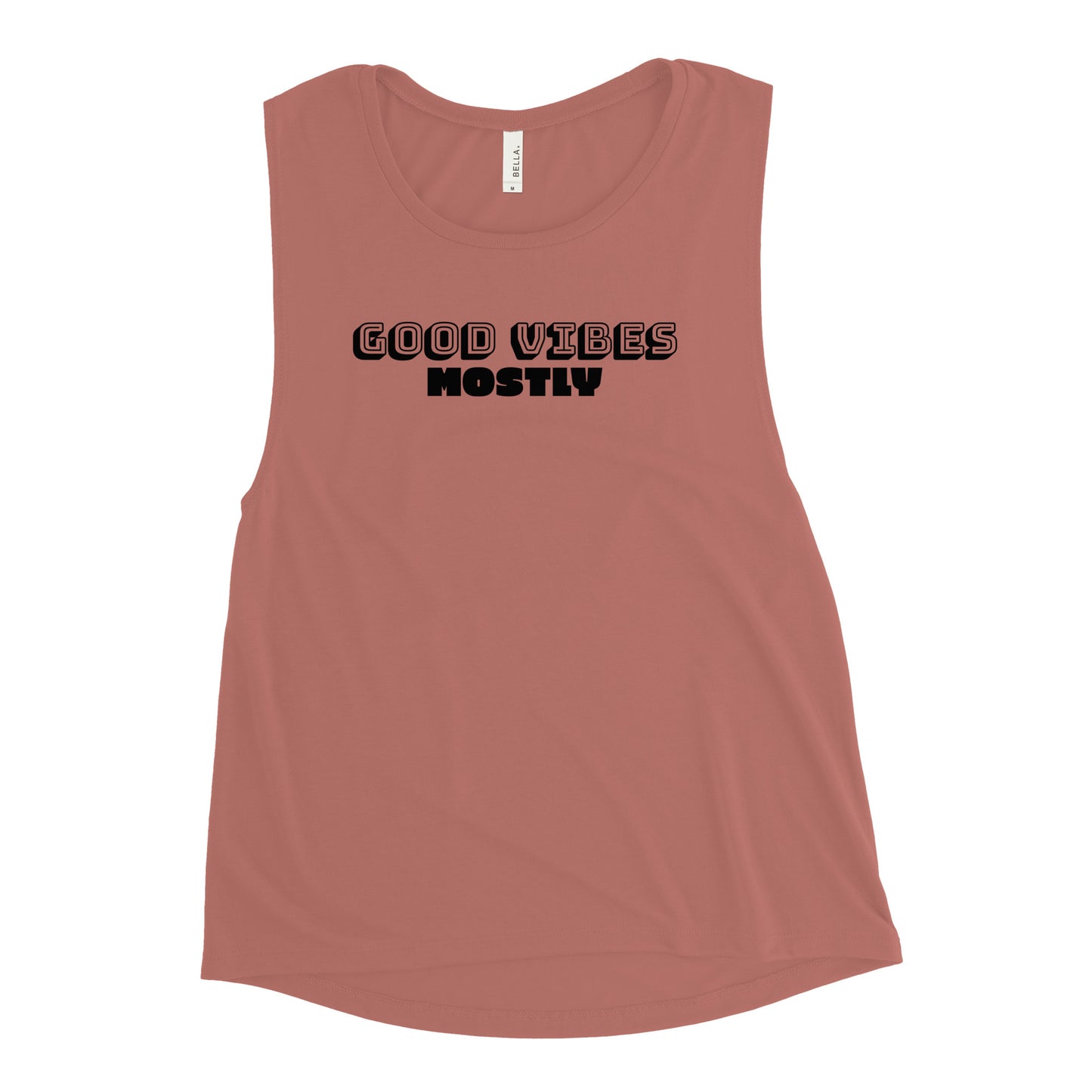 Good Vibes Mostly Women's Muscle Tank