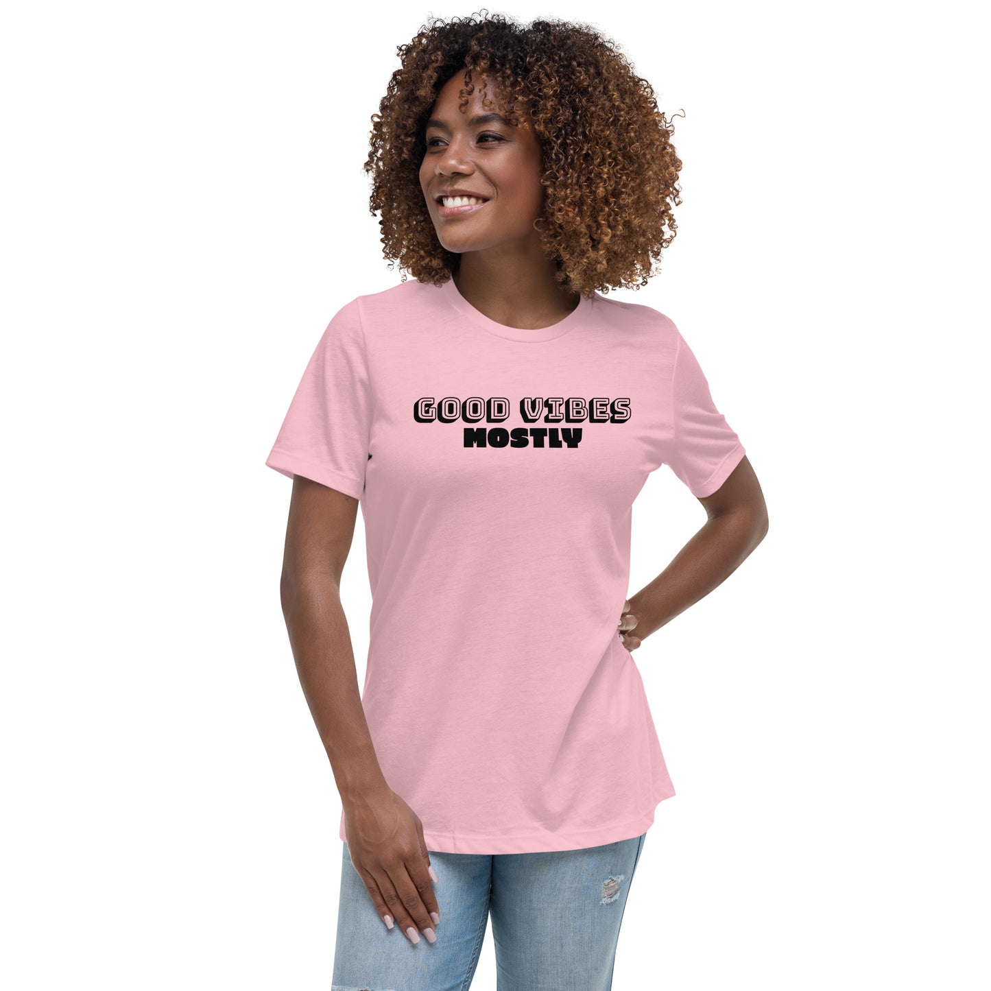 Good Vibes Mostly Women's Relaxed T-Shirt